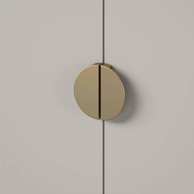 Kelly Accent Cabinet White/Taupe - Paris Hilton X The Novogratz - Image 8