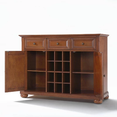 Alexandria Sideboard Cabinet With Wine Storage Cherry - Crosley - Image 8