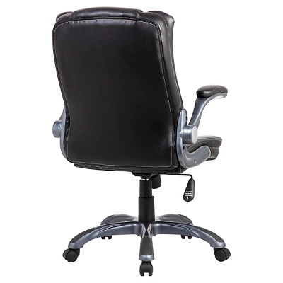 Medium Back Manager Chair With Flip-up Black - Techni Mobili - Image 3