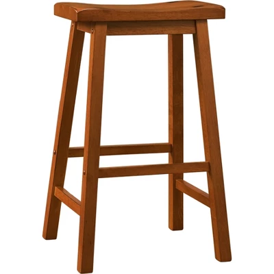 Set Of 2 29" Watkins Saddle Seat Backless Counter Height Barstools - Inspire Q - Image 11