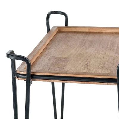 Cooper Bar Cart Black - ClickDecor - Image 2