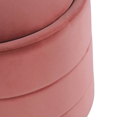 Storage Round Ottoman - HomePop - Image 4