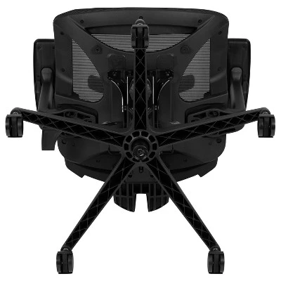 Flash Furniture Ergonomic Black Mesh Office Chair-Synchro-Tilt, Pivot Headrest, Adjustable Arms - Image 9