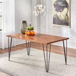 Greenville Dining Table Natural/Black - Lifestorey