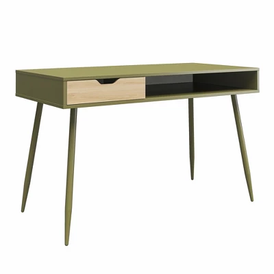 RealRooms Grafton Writing Desk, Olive Green - Image 3