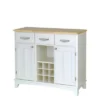 Hutch-Style Buffet Wood/White/Natural - Home Styles