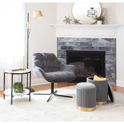 Wayne Contemporary Upholstered Lounge Chair - LumiSource - Image 9