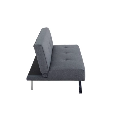 Sorenson Convertible Futon Sofa Bed Charcoal - Serta - Image 6