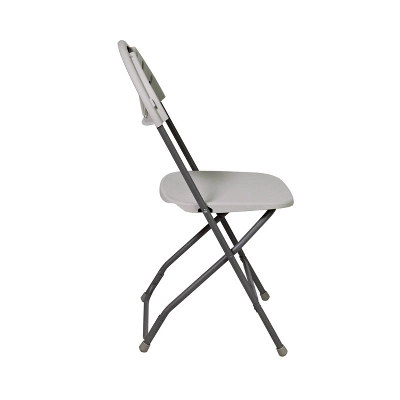 Plastic Folding Chair Light Gray - OSP Home Furnishings