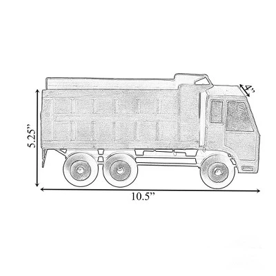 Vintiquewise Decorative Rustic Metal Yellow Single Bottle Truck Wine Holder For Tabletop Or Countertop - Image 3