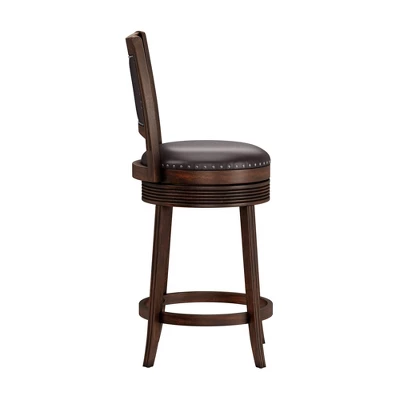 Lockefield Wood Swivel Counter Height Barstool - Hillsdale Furniture - Image 4