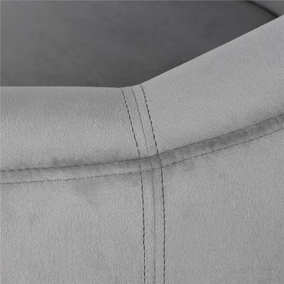 Yaheetech Fabric Upholstered Accent/Barrel Chair And Ottoman Set For Living Room - Image 6