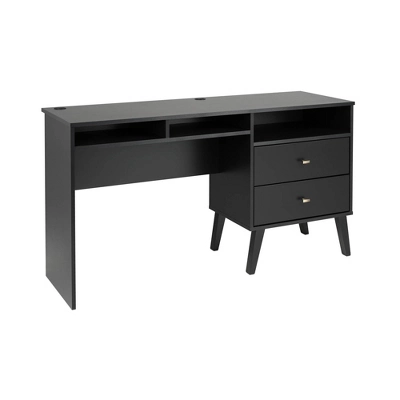Milo Computer Desk With Side Storage And 2 Drawers - Prepac - Image 2