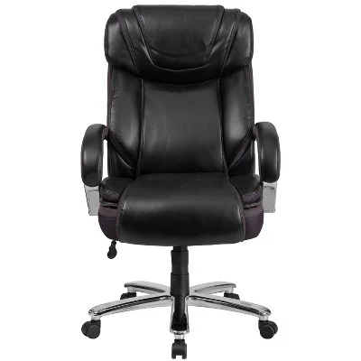 Flash Furniture HERCULES Series Big & Tall 500 Lb. Rated LeatherSoft Executive Swivel Ergonomic Office Chair With Extra Wide Seat - Image 8