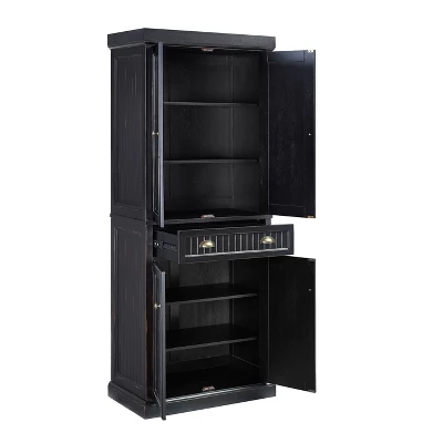 Seaside Kitchen Pantry Distressed Black - Crosley - Image 5