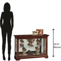 Howard Miller 680533 Howard Miller Underhill Curio Cabinets 680533 Cherry Bordeaux