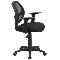 Mid-Back Mesh Computer Chair Black - Belnick
