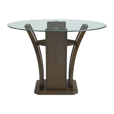 Simms Round Counter Height Dining Table Walnut - Picket House Furnishings