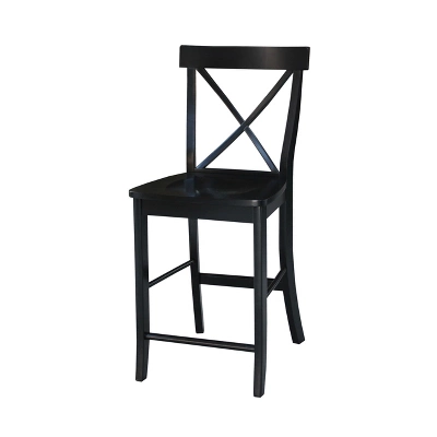 24" Martha X Back Counter Height Barstool - International Concepts - Image 9