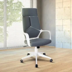 Modern Studio Office Chair Gray/White - Techni Mobili