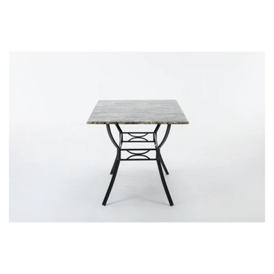 Bastian Dining Table Gray & Marble - Boraam - Image 12