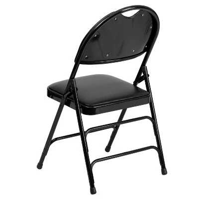 Emma And Oliver 4 Pack Home & Office Easy-Carry Party Events Padded Folding Chair - Image 7