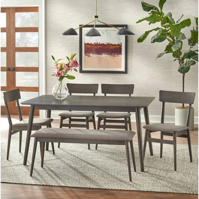 Newington Dining Table Charcoal Gray - Lifestorey - Image 2