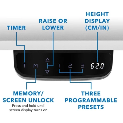 Mount-It! Dual Motor Electric Standing Desk Frame - Black - Image 4