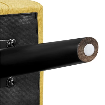 Yaheetech Modern Armchair Accent Chair Fabric Tufted With Rubber Wooden Leg - Image 6