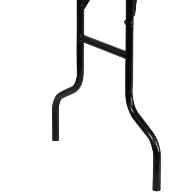 Emma And Oliver 6-Foot Rectangular Wood Folding Banquet Table With Clear Coated Finished Top - Image 5