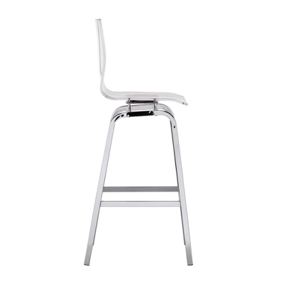 Alta Modern 29" Barstools (Set Of Two) Chrome - Inspire Q - Image 5