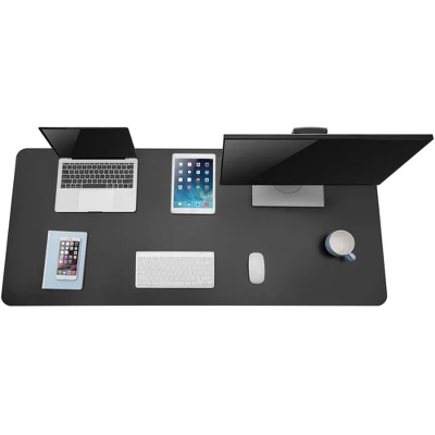 Tranzendesk Standing Desk with Front Handle And Detachable Wheels - 55” Sit To Stand Workstation – Black – Stand Steady - Image 11