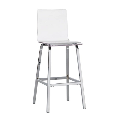 Alta Modern 29" Barstools (Set Of Two) Chrome - Inspire Q - Image 2