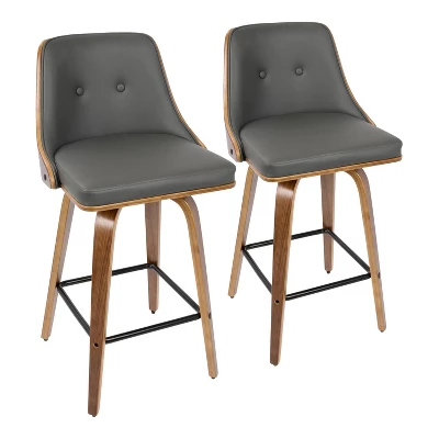 Set Of 2 Gianna Upholstered Counter Height Barstools - Lumisource - Image 12
