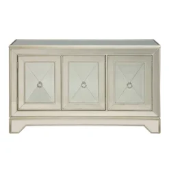 Rising Star 3 Door Credenza Prospect Metallic Gold - Treasure Trove Accents