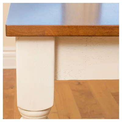 Clearwater Drop Leaf Dining Table Dark Oak/White - Christopher Knight Home - Image 3