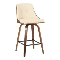 Set Of 2 Gianna Upholstered Counter Height Barstools - Lumisource