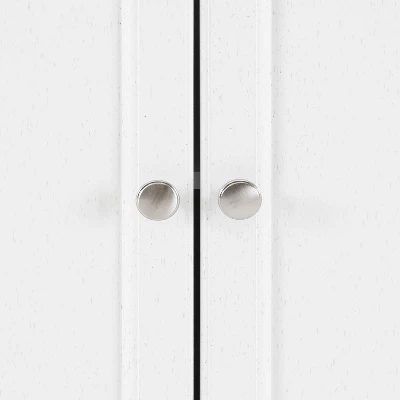 Avery Kitchen Island/Cart Distressed White/White Marble - Crosley - Image 18