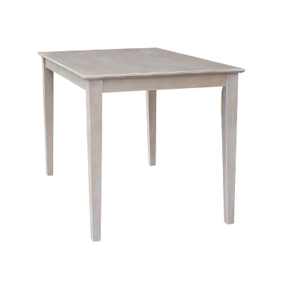 Solid Wood 30"X 48" Dining Table Weathered Gray - International Concepts - Image 2
