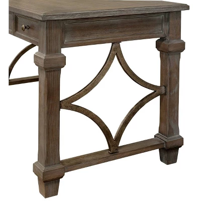 Carson Writing Desk Brown - Martin Furniture - Image 4
