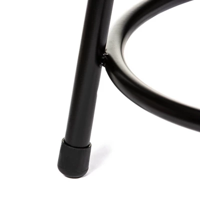 Set Of 2 30" Heavy Duty Steel Barstools Black - Hampden Furnishings - Image 5