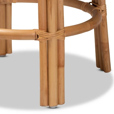 Orchard Rattan Counter Height Barstool Natural/Brown - Bali & Pari - Image 3
