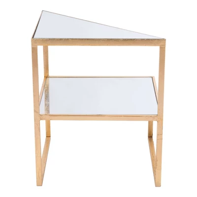 Parsons Side Table Mirror/Gold - ZM Home