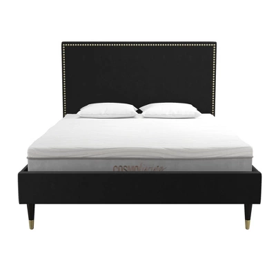Audrey Velvet Upholstered Bed - Cosmoliving - Image 5