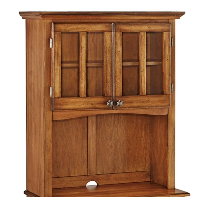Small Buffet Of Buffets Server With Hutch And Oak Top Oak - Homestyles - Image 2