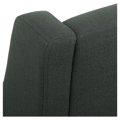 Modern Swoop Accent Chair With Nailhead Trim - Homepop - Image 5