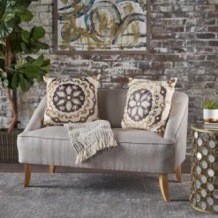 Justus Mid Century Modern Loveseat - Christopher Knight Home