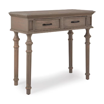 Cassatt 2 Drawer Console Table Gray - Finch