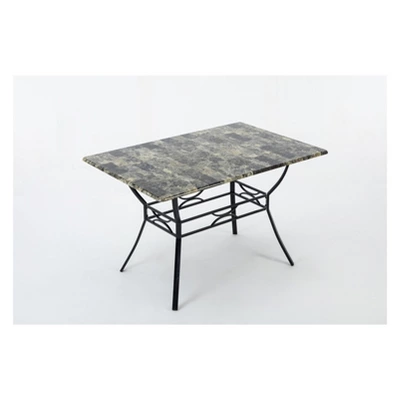 Bastian Dining Table Gray & Marble - Boraam - Image 2