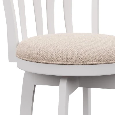 30" Savana Wood Bar Height Swivel Stool White - Hillsdale Furniture - Image 9